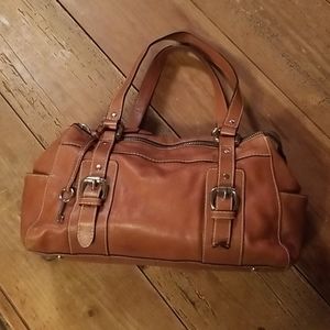 Fossil leather purse brown
